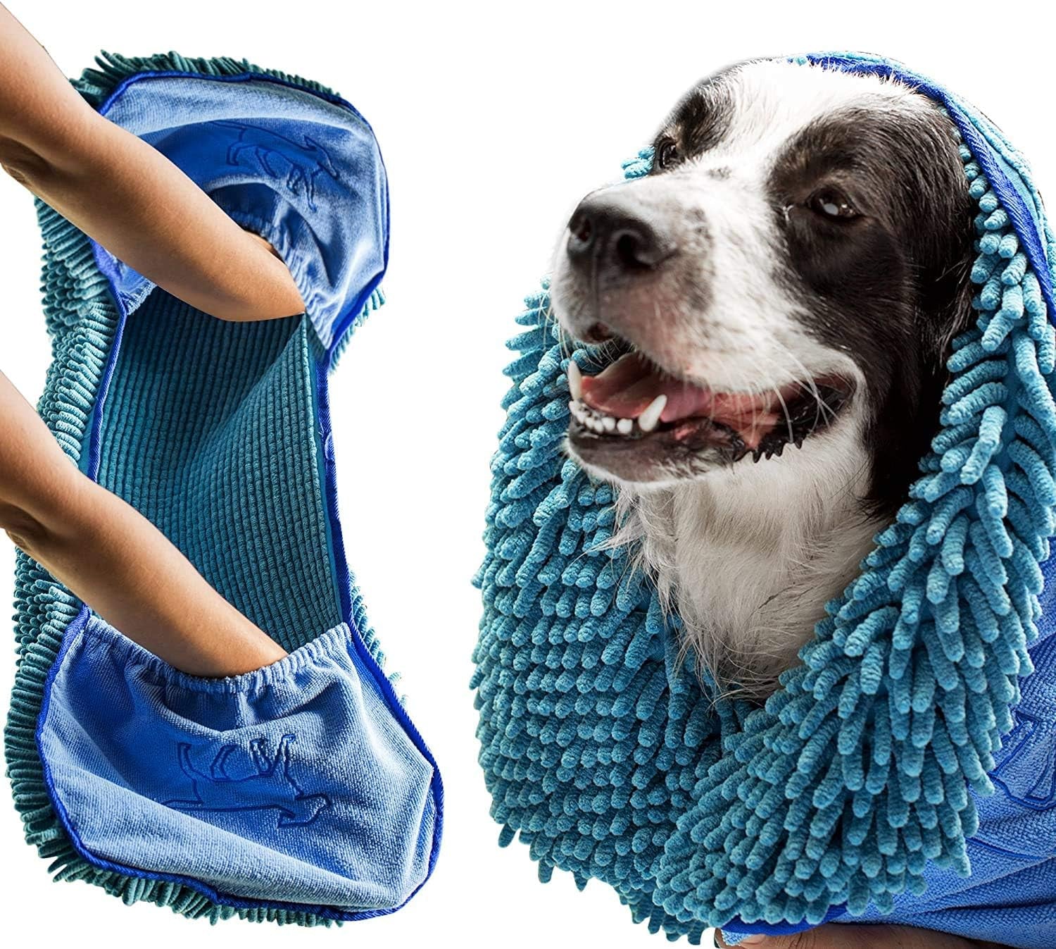 Quick Dry Towel for Dogs - Ultra Absorbent Microfiber Shammy 